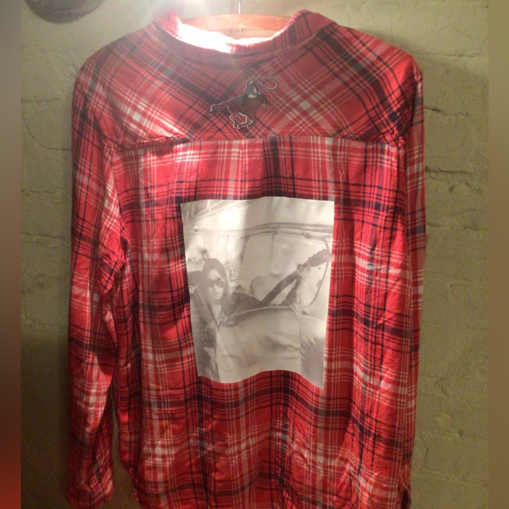 NEW! Custom Upcycled Neil Young flannel